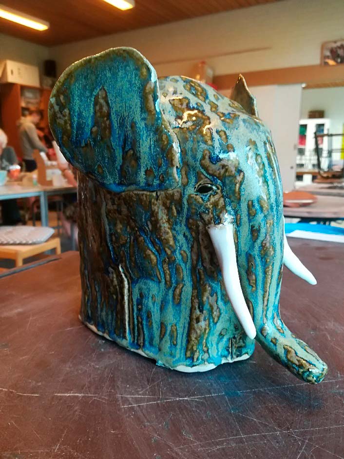 42029 Stentøjsglasur elefant